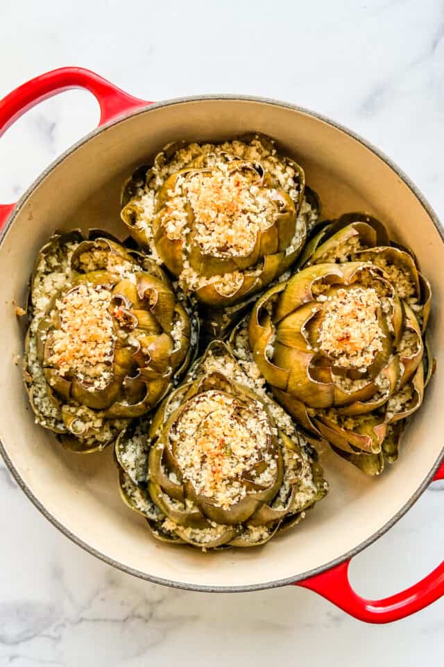 Baked Stuffed Artichokes This Healthy Table