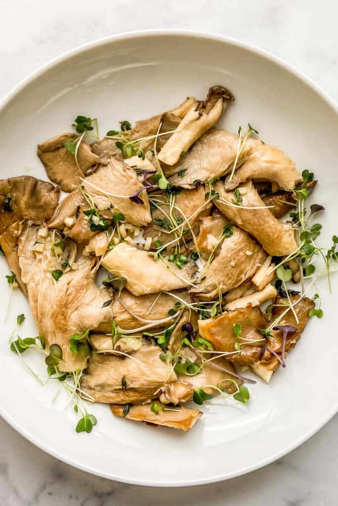 Pan-Fried Oyster Mushrooms - This Healthy Table