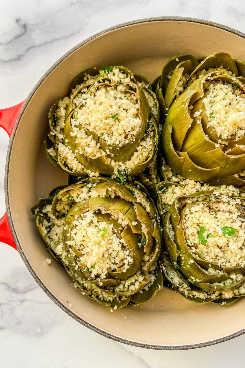 Baked Stuffed Artichokes - This Healthy Table