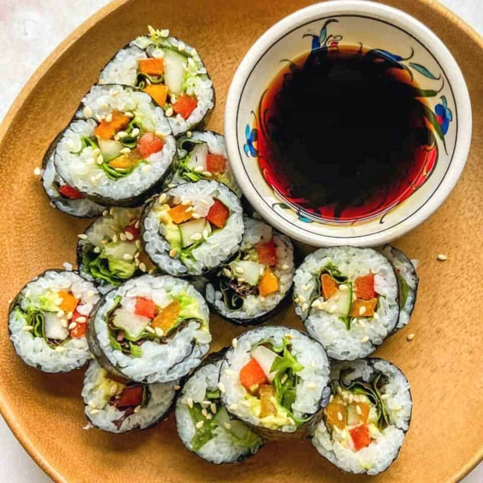 Easy Vegetable Sushi Recipe This Healthy Table