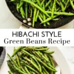 Asian style green beans pin graphic.