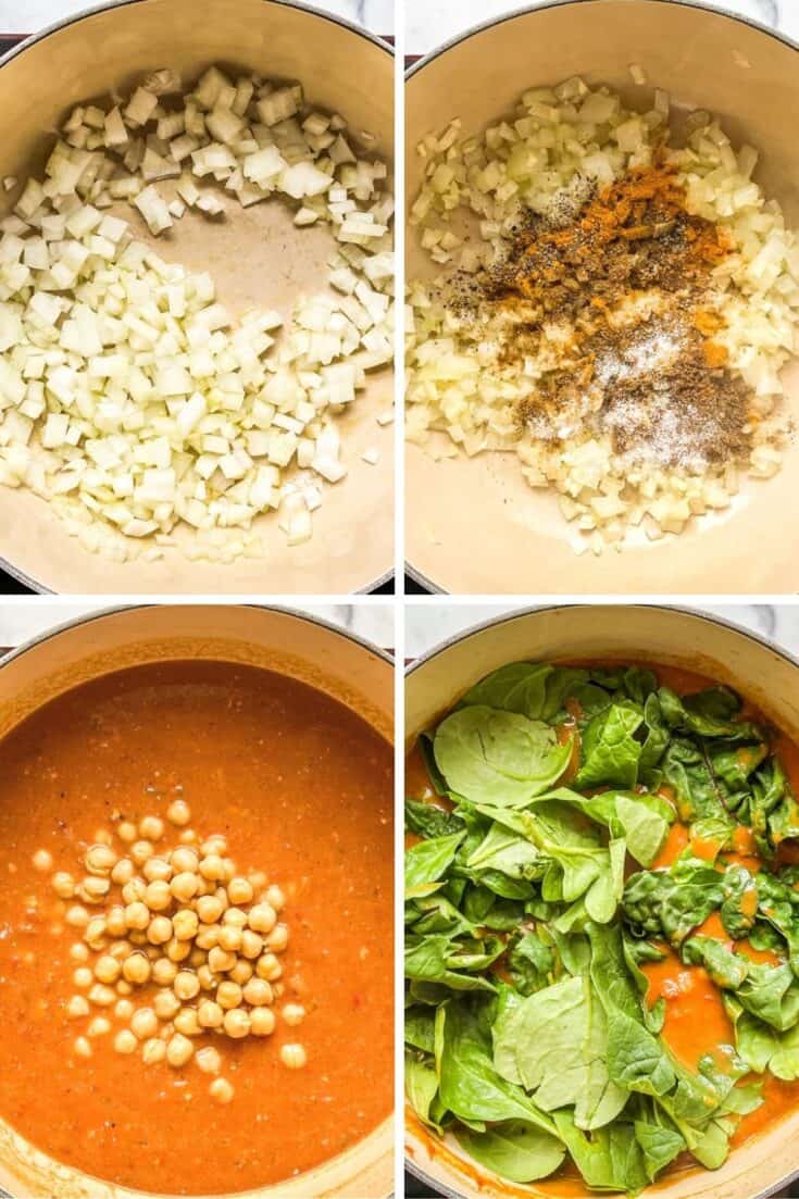 Chickpea Spinach Curry Recipe - This Healthy Table