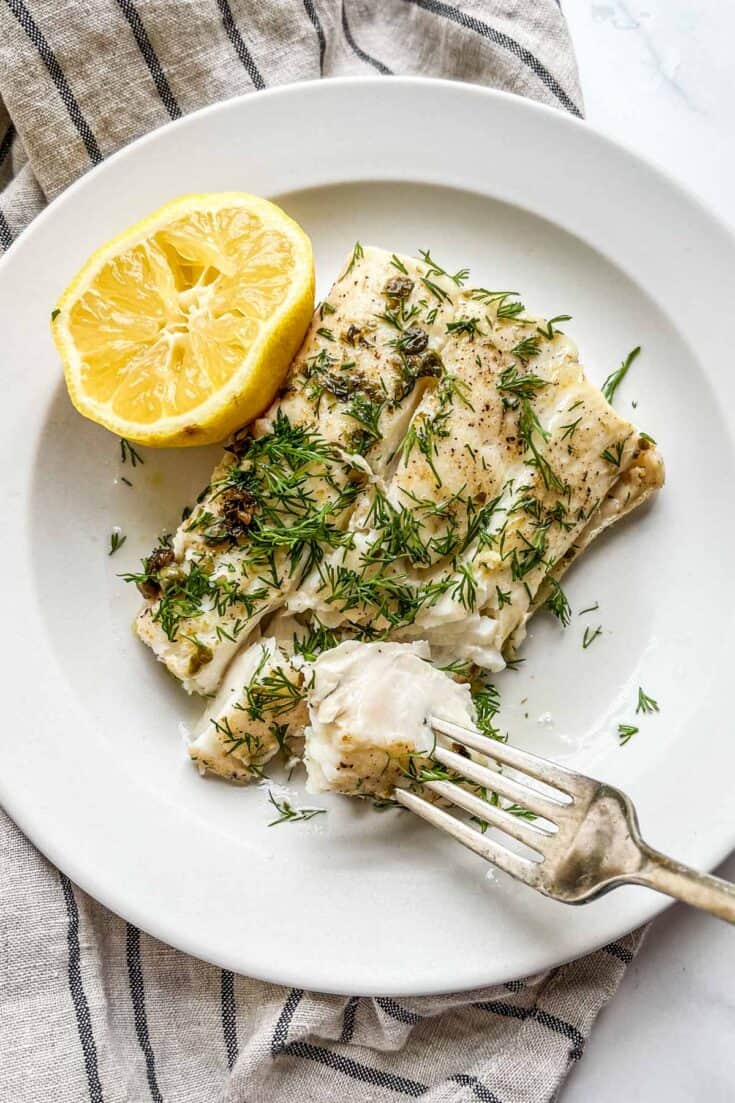 PanSeared Halibut with Capers and Dill This Healthy Table