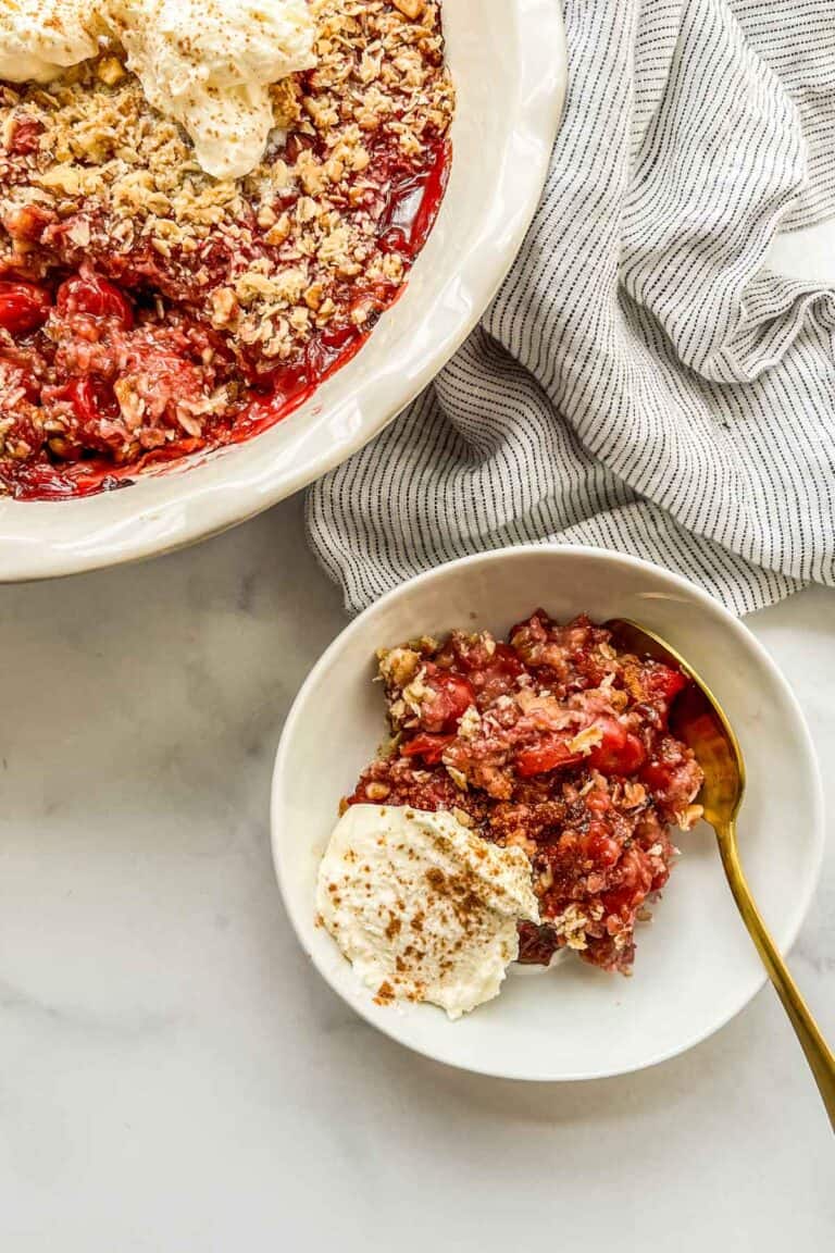 Sour Cherry Crisp - This Healthy Table