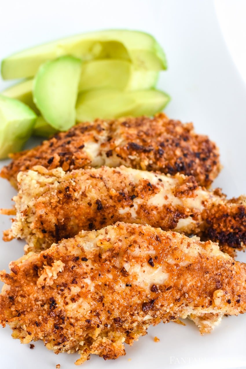 Almond meal chicken tenders.