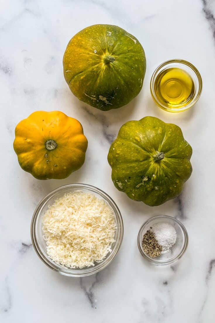 Roasted Patty Pan Squash with Parmesan This Healthy Table