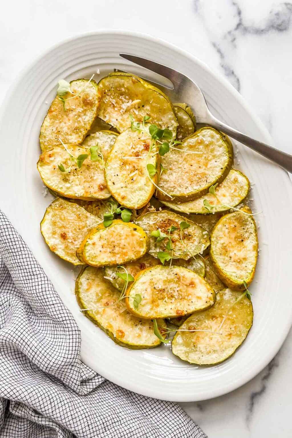 Roasted Patty Pan Squash with Parmesan - This Healthy Table
