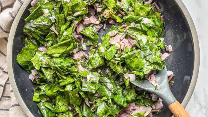 Sautéed Kohlrabi Greens Recipe - This Healthy Table