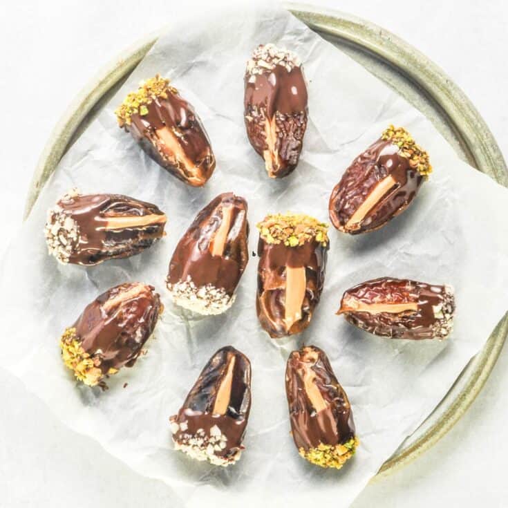 Peanut Butter Stuffed Chocolate Covered Dates This Healthy Table