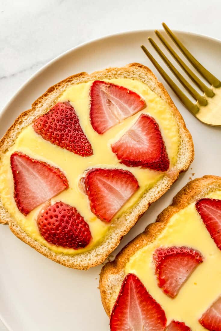 Yogurt Toast (Tiktok Custard Toast) This Healthy Table