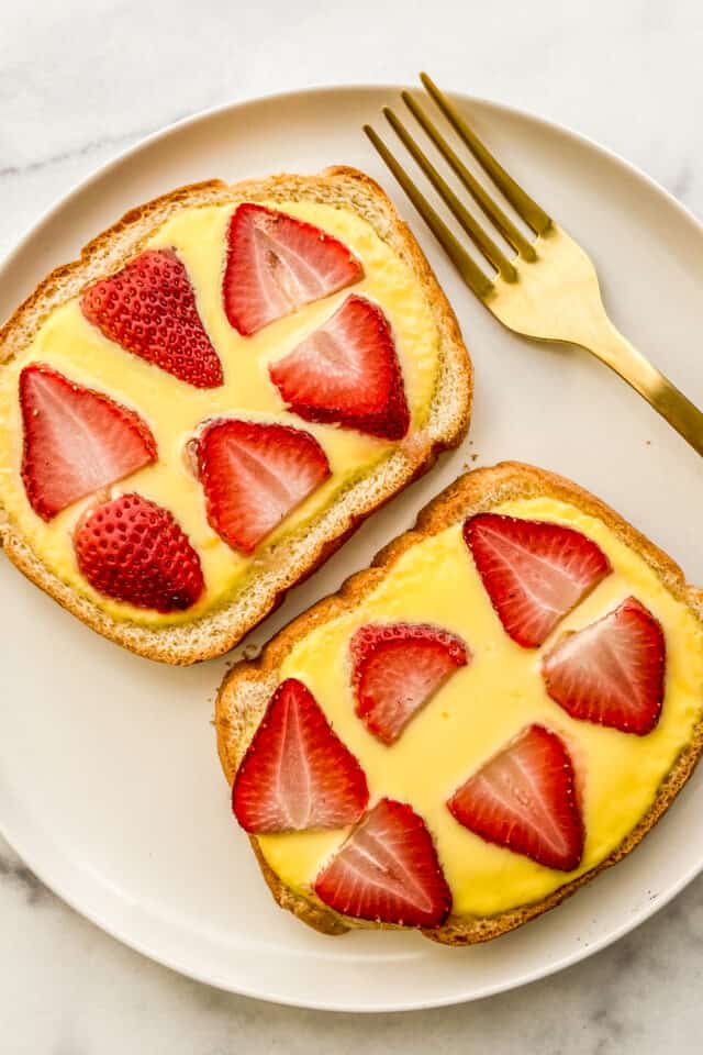 Yogurt Toast (Tiktok Custard Toast) This Healthy Table