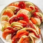 Citrus fennel salad recipe pin graphic.