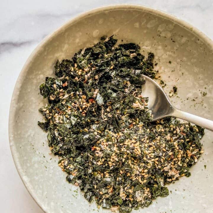 A bowl of furikake seasoning.