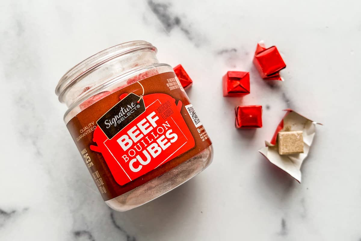 Beef stock cubes.