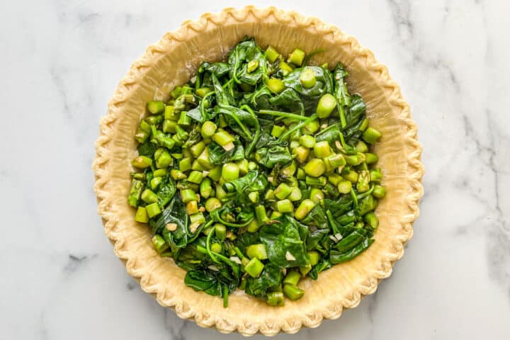 Spinach Asparagus Quiche Recipe - This Healthy Table