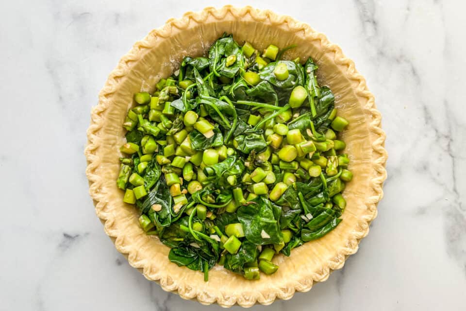 Spinach Asparagus Quiche Recipe - This Healthy Table
