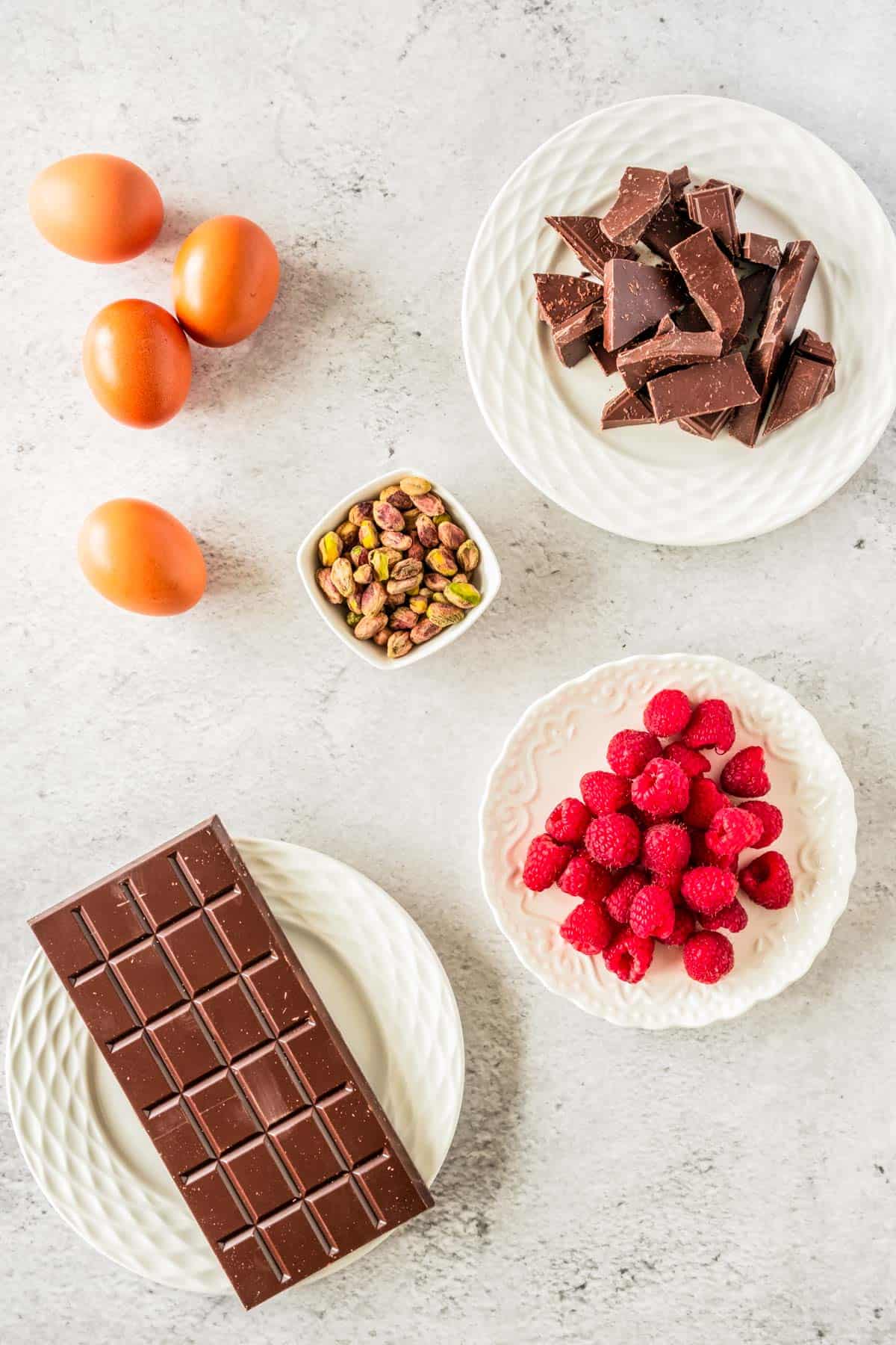 Ingredients for gluten free brownies.