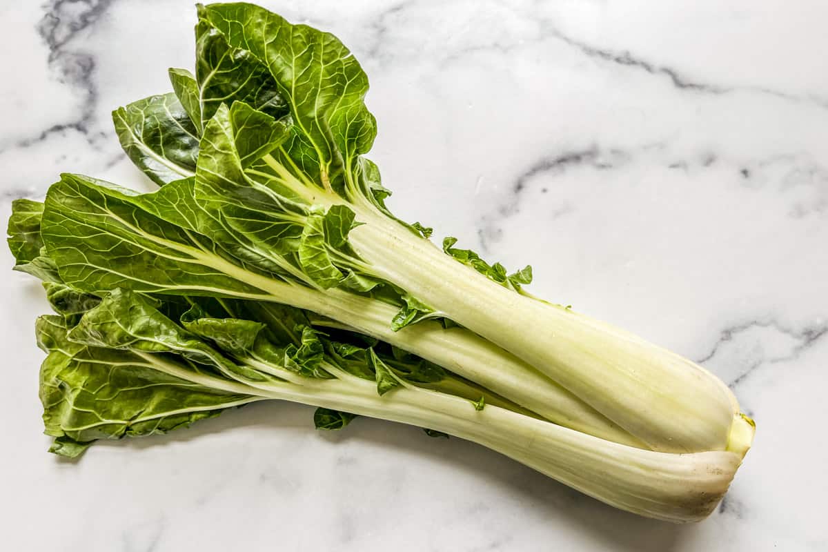 A large head of bok choy.