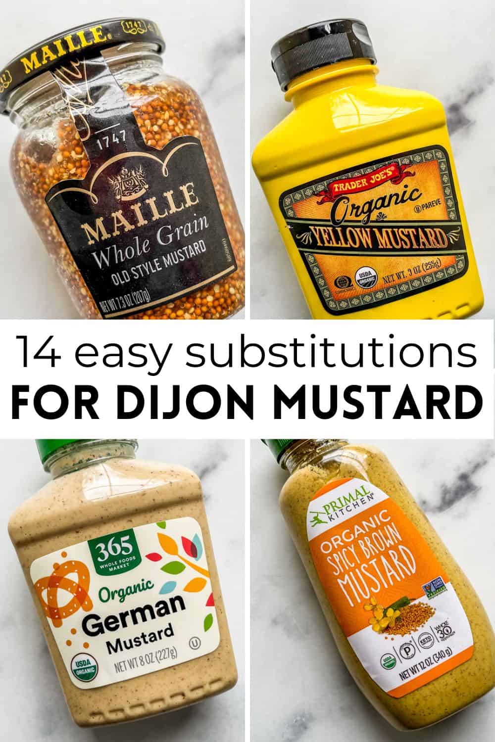 Dijon mustard substitution graphic.