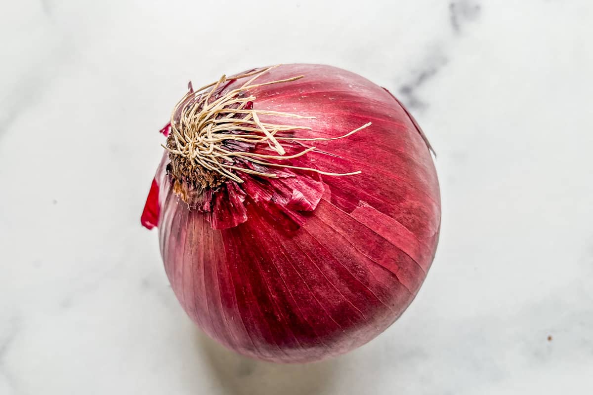 A red onion.