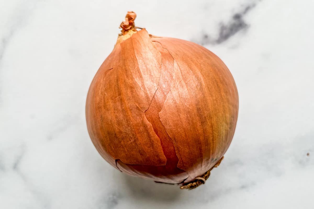 A yellow onion.