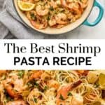 Best shrimp pasta pin.