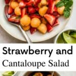Strawberry cantaloupe salad pin.