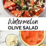 Watermelon olive salad pin.