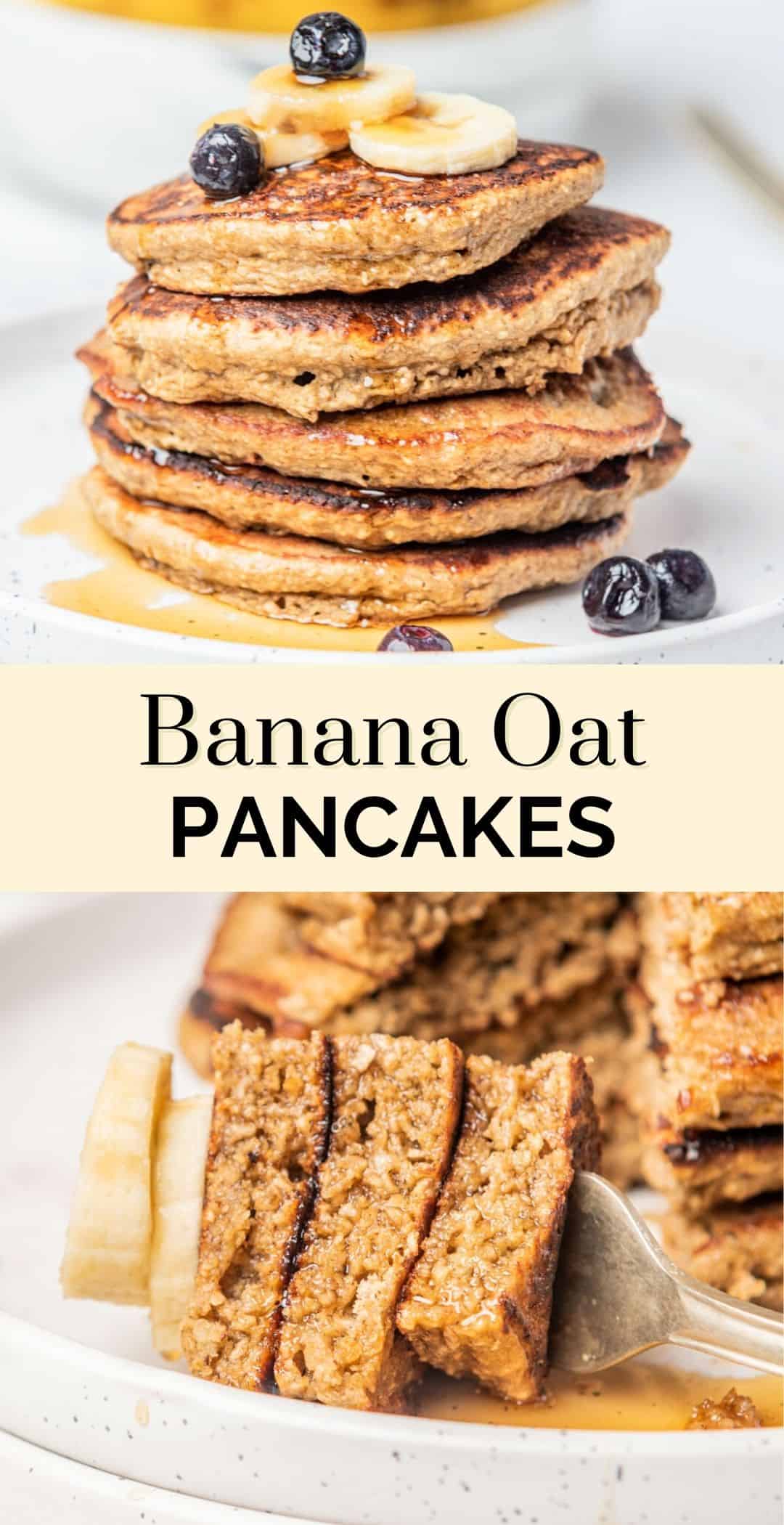 Banana Oat Pancakes - This Healthy Table