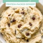 Cottage cheese cookie dough pin graphic.