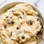 Cottage cheese cookie dough pin graphic.