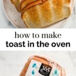 Toast in the oven pin graphic.