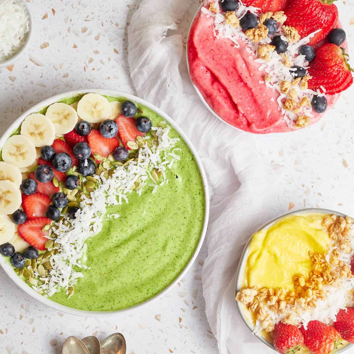 Easy Smoothie Bowls (3 Ways!) This Healthy Table
