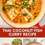Thai fish curry pin graphic.