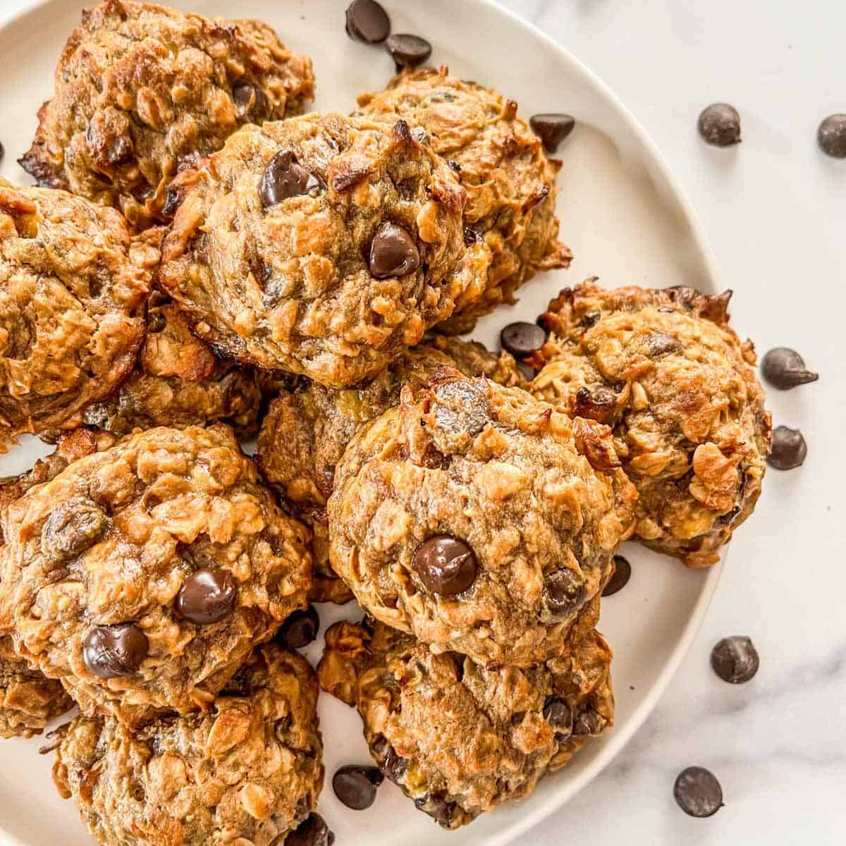 Healthy Banana Oatmeal Cookies - This Healthy Table