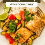 Thai fish curry pin graphic.