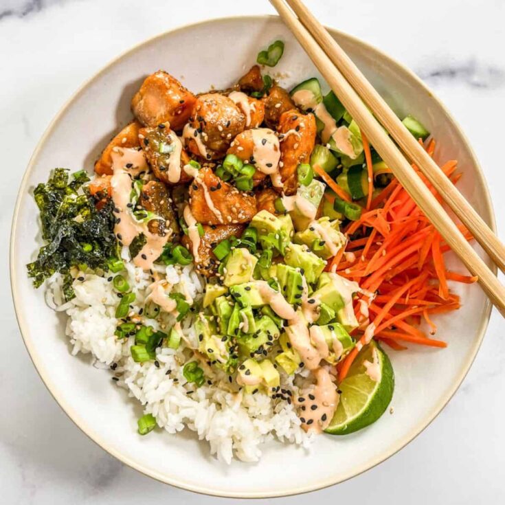 Crispy Salmon Bowls Recipe - This Healthy Table