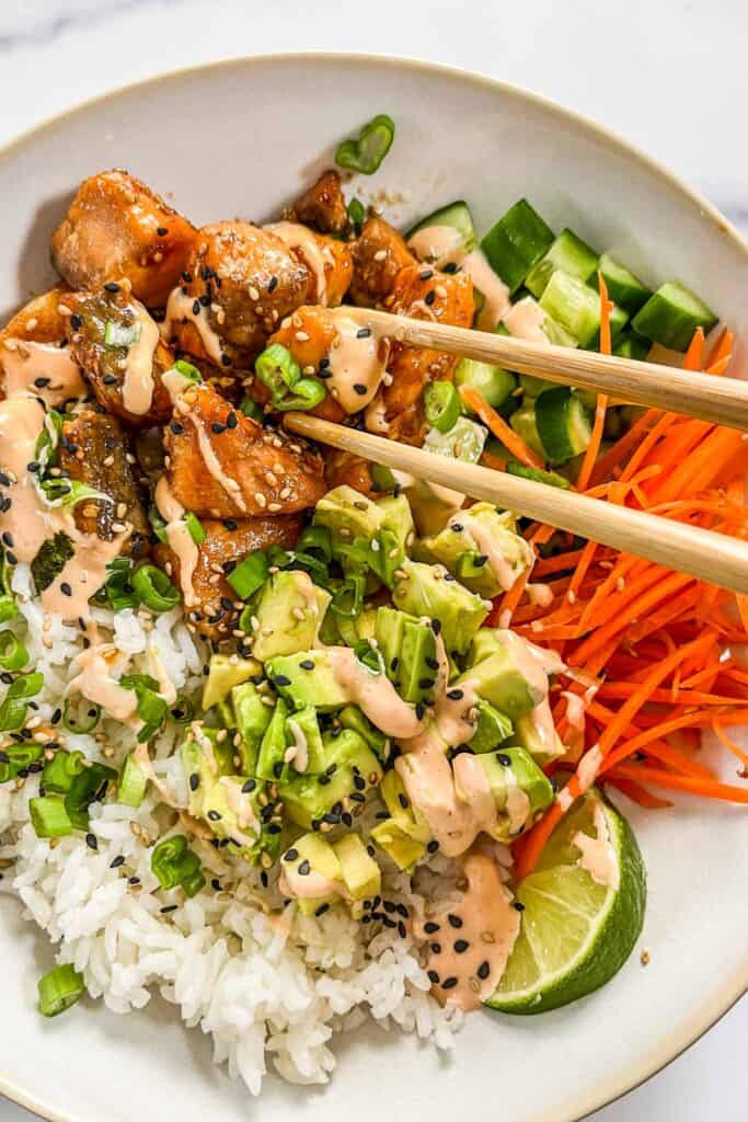 Crispy Salmon Bowls Recipe - This Healthy Table