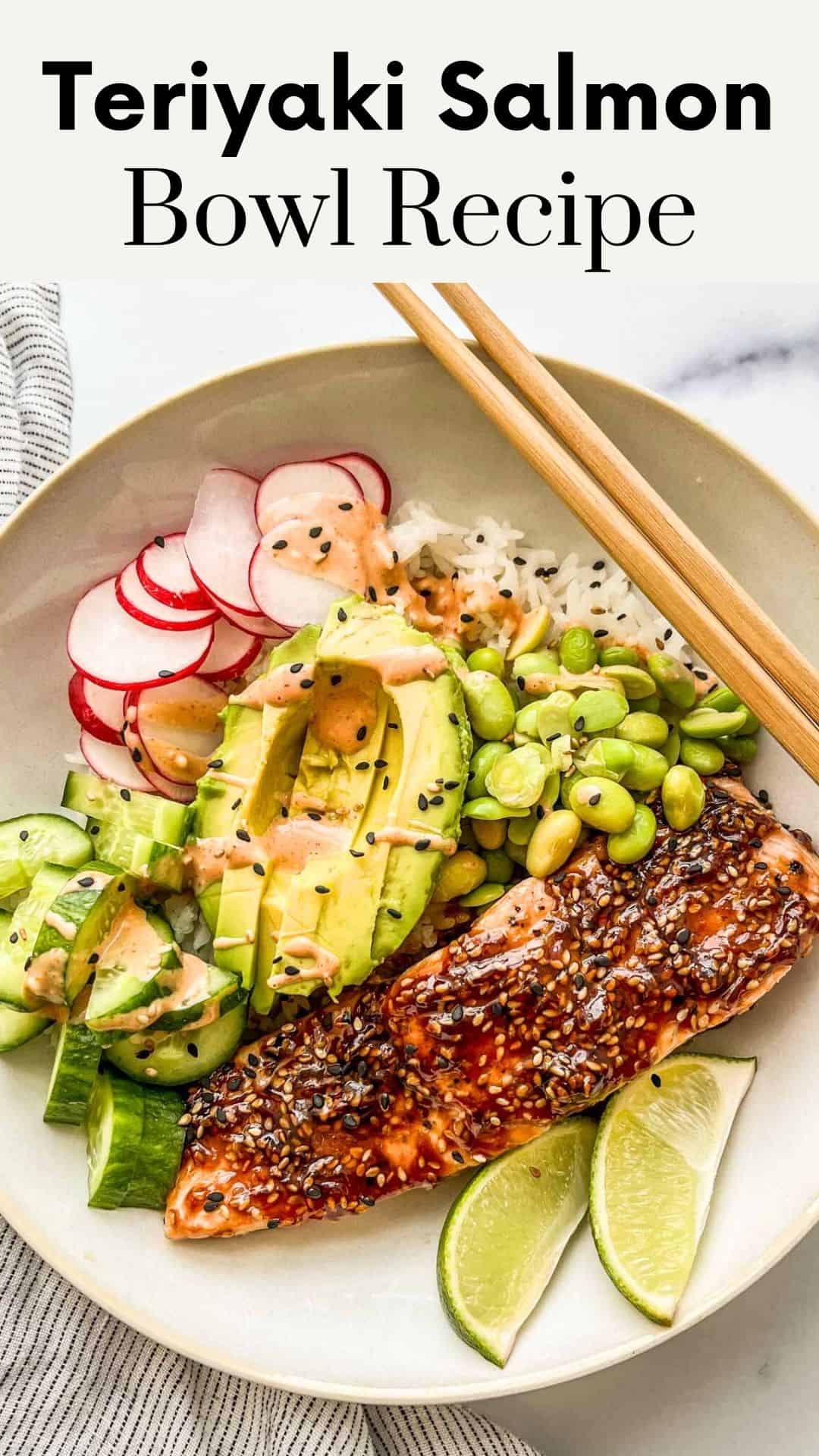 Teriyaki Salmon Bowl - This Healthy Table