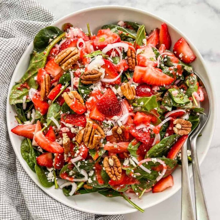 Strawberry Spinach Salad - This Healthy Table