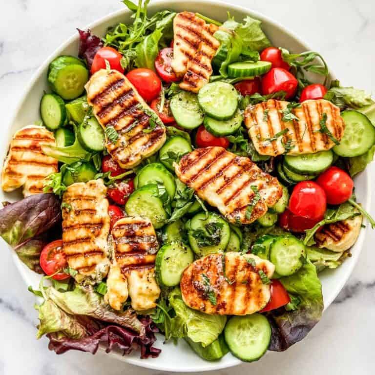 Grilled Halloumi Salad Recipe This Healthy Table grilled-halloumi-salad-recipe-this-healthy-table