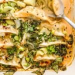 Baked dumplings recipe pin graphic.