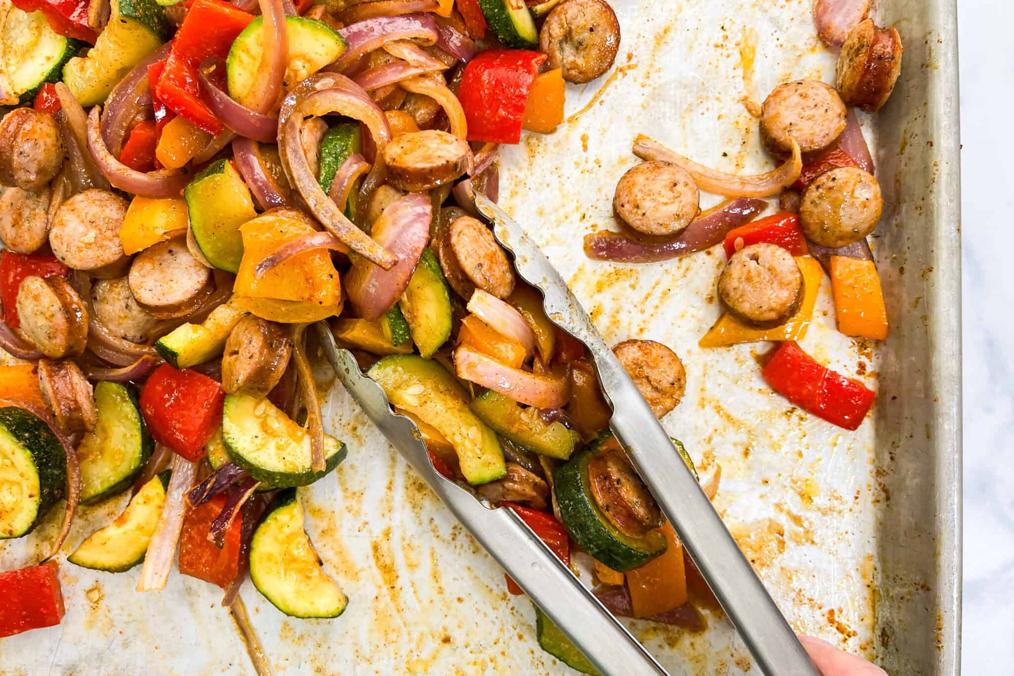 Sheet Pan Sausage Dinner - This Healthy Table