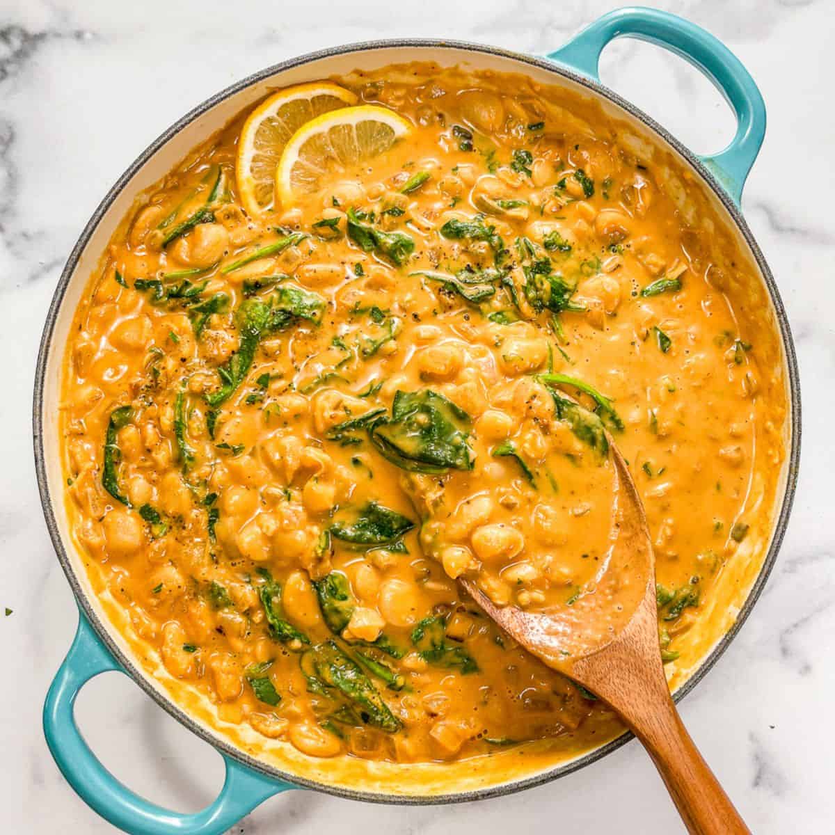 Creamy Pumpkin Butter Beans-image