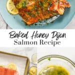 Honey DIjon salmon pin graphic.