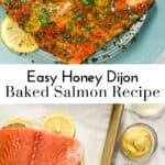 Honey DIjon salmon pin graphic.